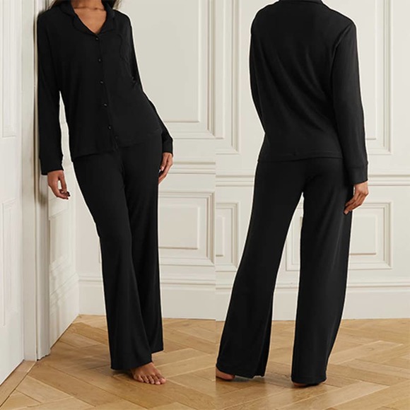 skims Other - Skims Ribbed Stretch-Modal Jersey Lounge Pant Onyx Black Size Small NWOT